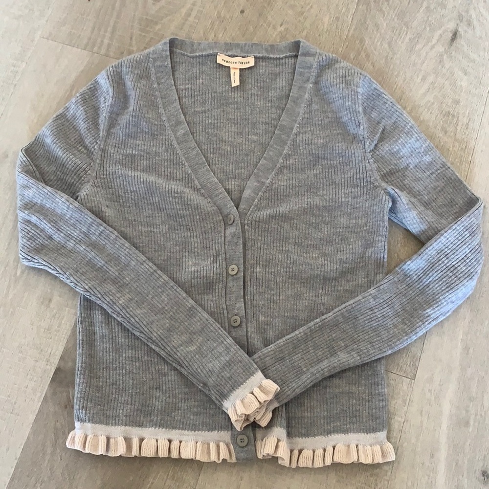 Rebecca Taylor short button up cardigan